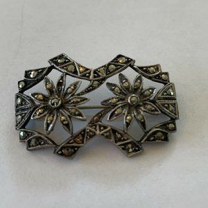 Antique  Germany Marcasite Pin